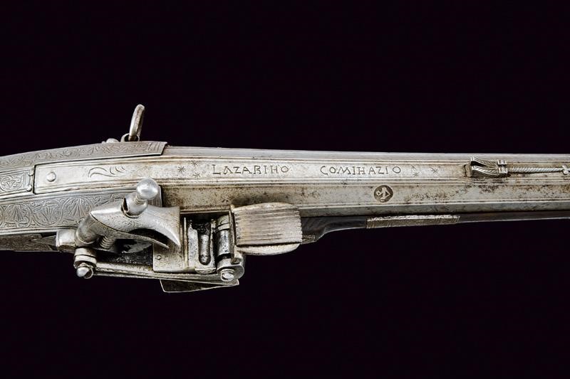 Fucile alla micheletta, Balcani, lunghezza 173,5 cm, Prima metà del XIX Secolo