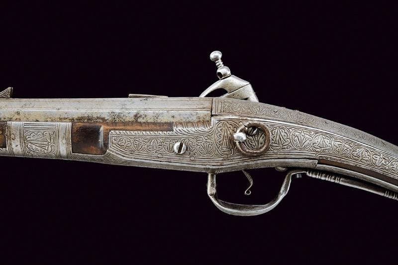 Fucile alla micheletta, Balcani, lunghezza 173,5 cm, Prima metà del XIX Secolo