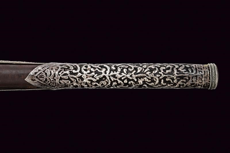 Pistola a pietra focaia turca, con fornimenti in argento, Prima metà del XIX Secolo