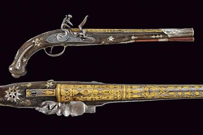Pistola a pietra focaia, Turchia, inizio XIX secolo