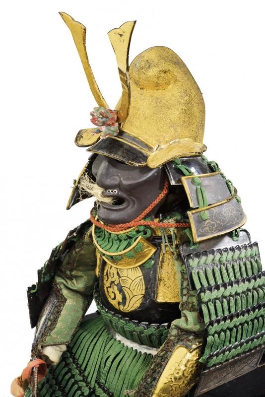Modello di armatura giapponese, Periodo Meiji, altezza 74 cm