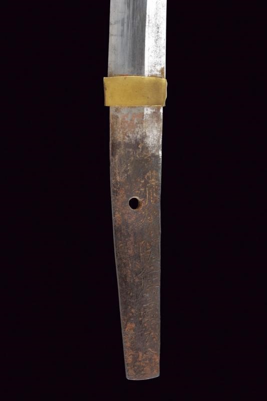 Wakizashi, lama shinogi-zukuri con mei 'Noshu seki Kane Tomo'