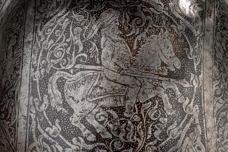 Morione inciso, Germania del Sud, 1600 circa