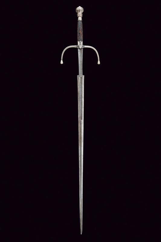 Spada a una mano e mezza da nobiluomo, Italia settentrionale, metà XVI Sec., lunghezza 127 cm