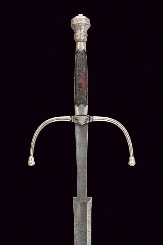Spada a una mano e mezza da nobiluomo, Italia settentrionale, metà XVI Sec., lunghezza 127 cm
