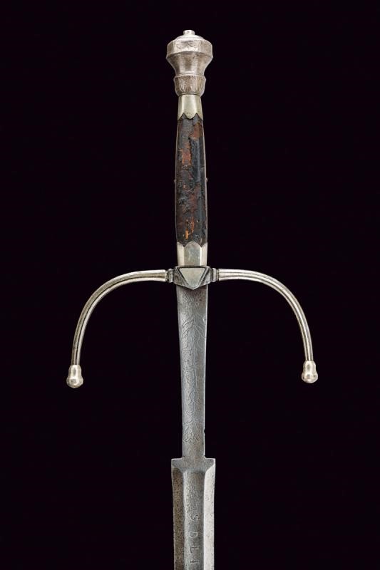 Spada a una mano e mezza da nobiluomo, Italia settentrionale, metà XVI Sec., lunghezza 127 cm