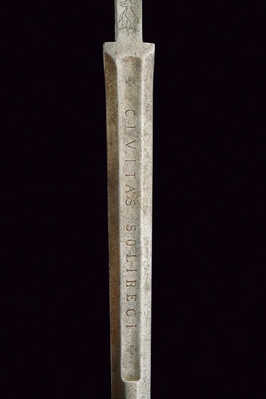 Spada a una mano e mezza da nobiluomo, Italia settentrionale, metà XVI Sec., lunghezza 127 cm