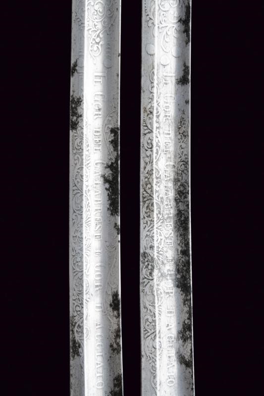 Sciabole da duello, Italia meridionale, seconda metà del XIX secolo