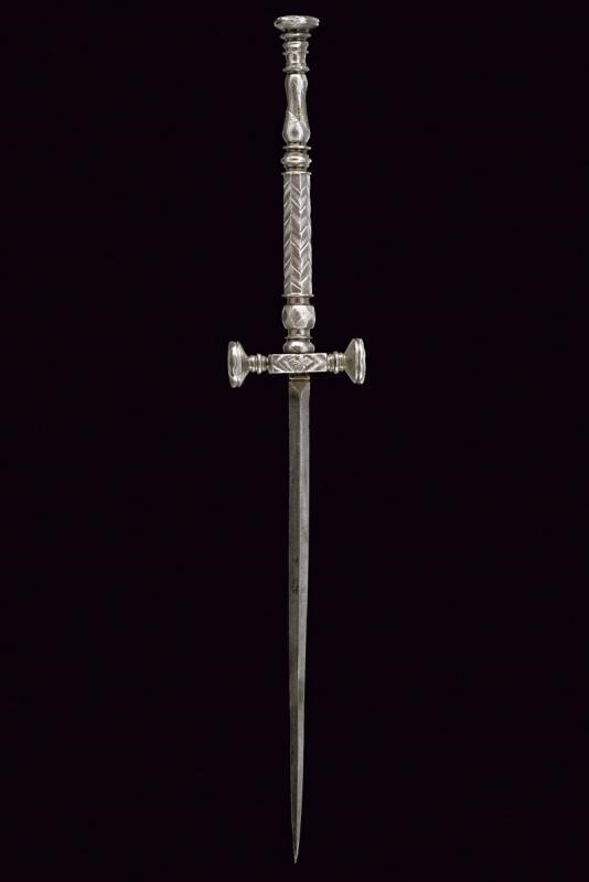 Stiletto da signora, ferro massiccio, XVII secolo