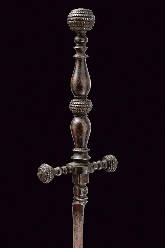 Stiletto, lama dritta con sezione triangolare, XVII secolo, Italia