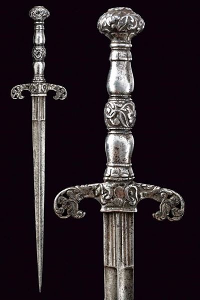 Pugnale intagliato, tecniche Brescia, XVIII secolo
