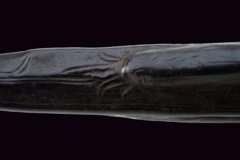 Lama gotica italiana con fodero, circa 1500