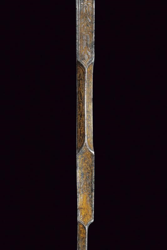 Lama gotica italiana con fodero, circa 1500