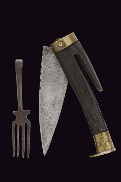 Coltello con forchetta, Calabria, XIX Secolo
