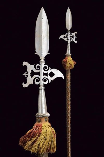 Alabardina traforata da ufficiale, Germania, 1700 circa
