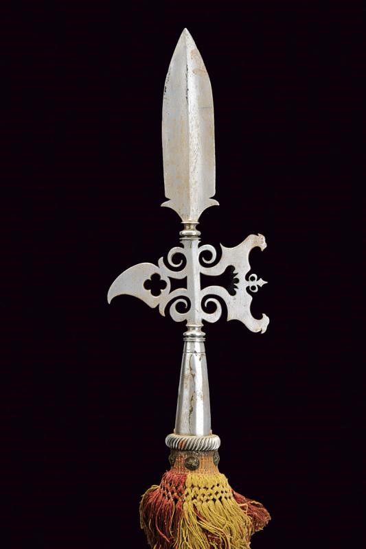 Alabardina traforata da ufficiale, Germania, 1700 circa