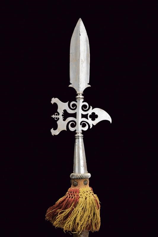 Alabardina traforata da ufficiale, Germania, 1700 circa