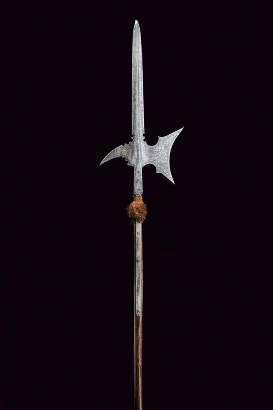 Alabarda da trabante incisa, Austria, epoca Arciduca Ferdinando, 1599, lunghezza 236 cm
