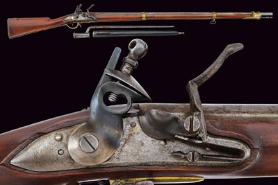 Fucile a pietra focaia da fanteria Mod. 1798/99 con baionetta, Austria, inizio XIX secolo