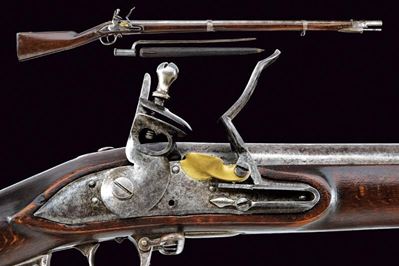 Fucile a pietra focaia da fanteria Mod. 1798/99 con baionetta, Austria