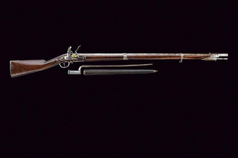 Fucile a pietra focaia da fanteria Mod. 1798/99 con baionetta, Austria