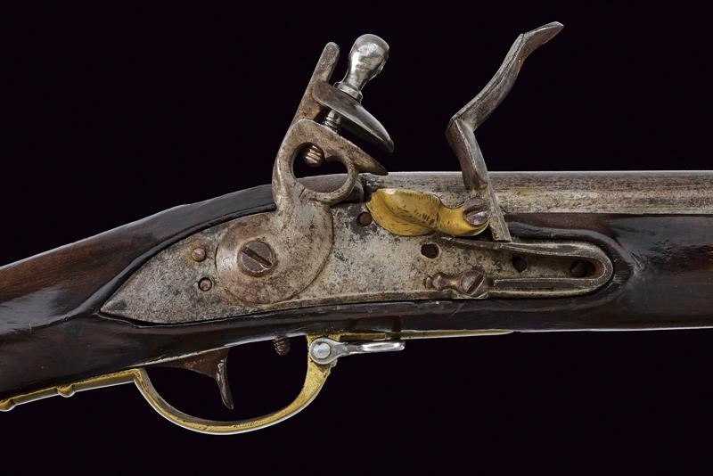 Fucile a pietra focaia da fanteria Mod. 1798/99, Austria, lunghezza 137,5 cm con baionetta