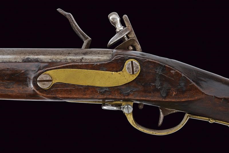 Fucile a pietra focaia da fanteria Mod. 1798/99, Austria, lunghezza 137,5 cm con baionetta