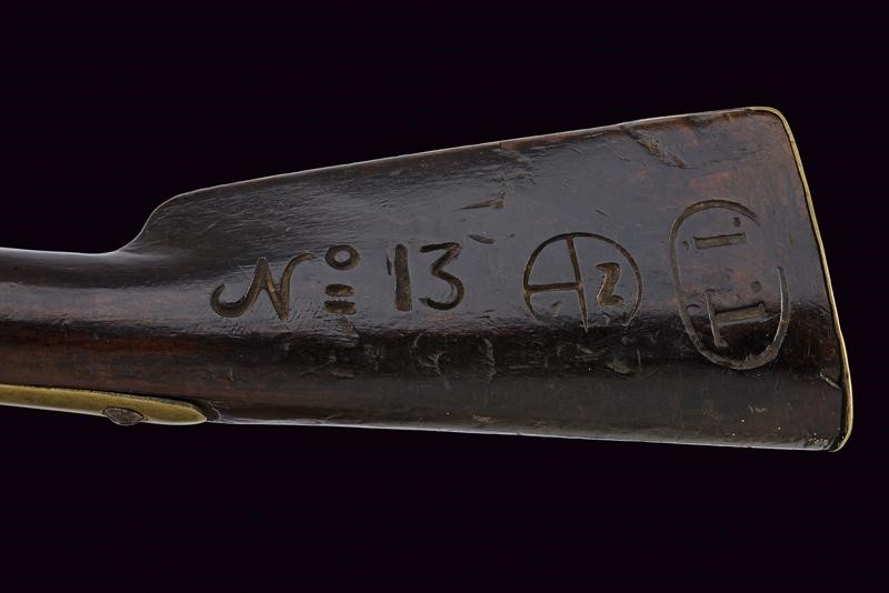 Fucile a pietra focaia da fanteria Mod. 1798/99, Austria, lunghezza 137,5 cm con baionetta