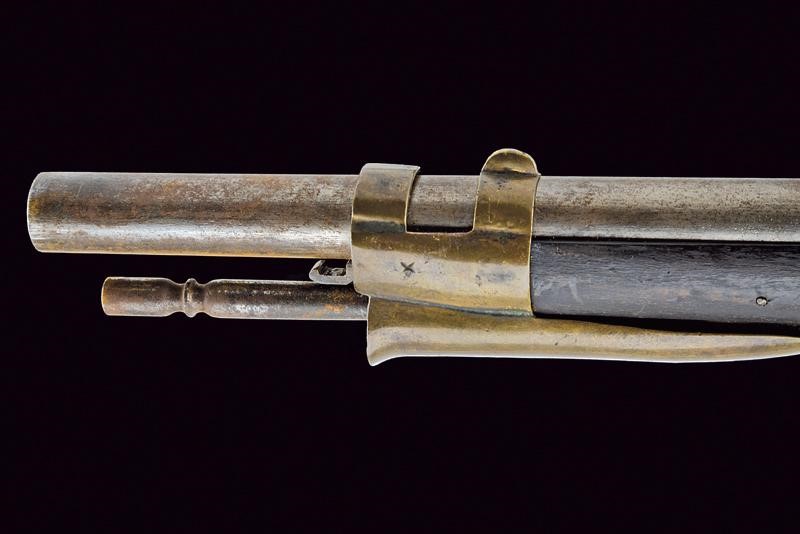 Fucile da fanteria Augustin Mod. 1798/40 con baionetta, tecnica austriaca, lunghezza 149 cm