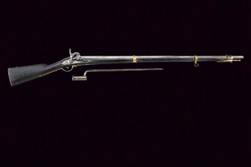Fucile da fanteria Augustin Mod. 1798/40 con baionetta, tecnica austriaca, lunghezza 149 cm