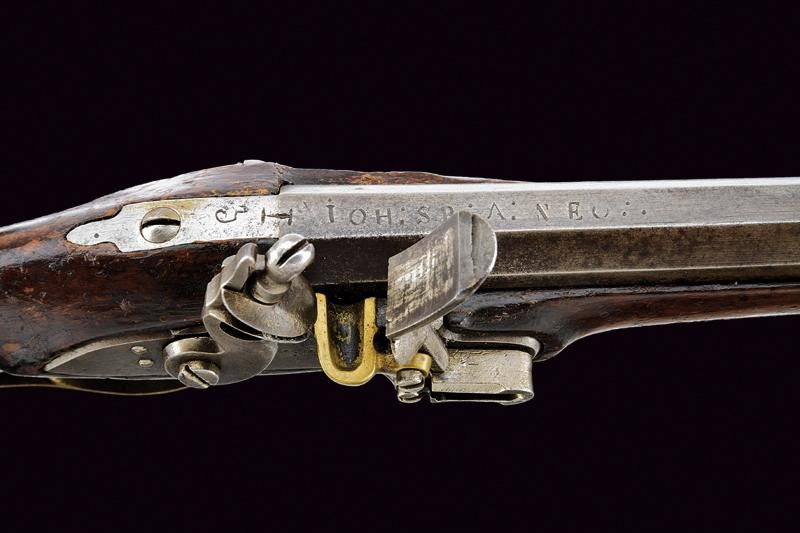 Jaegerstutzen Mod. 1807 con baionetta, Austria, lunghezza 104 cm, cal. 14 mm