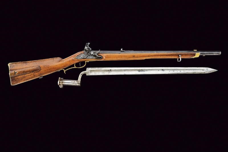 Jagerstutzen Mod. 1807/35, Console con baionetta, Austria