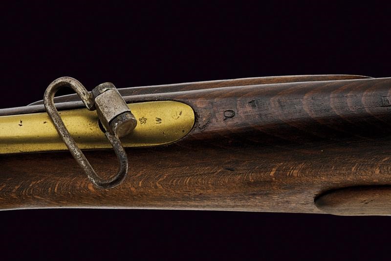 Kammerbuchse Augustin, Mod. 1842 con baionetta, lunghezza 122.3 cm, Cal. 18,1 mm