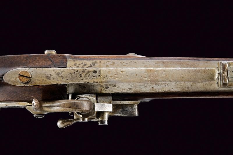 Kammerbuchse Augustin, Mod. 1842 con baionetta, lunghezza 122.3 cm, Cal. 18,1 mm