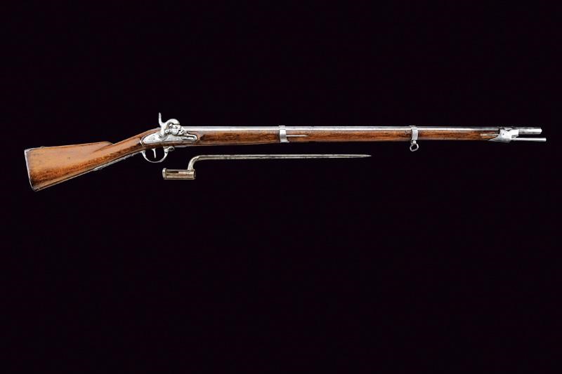 Fucile Augustin Mod. 1842 da fanteria con baionetta, Austria, lunghezza 146 cm