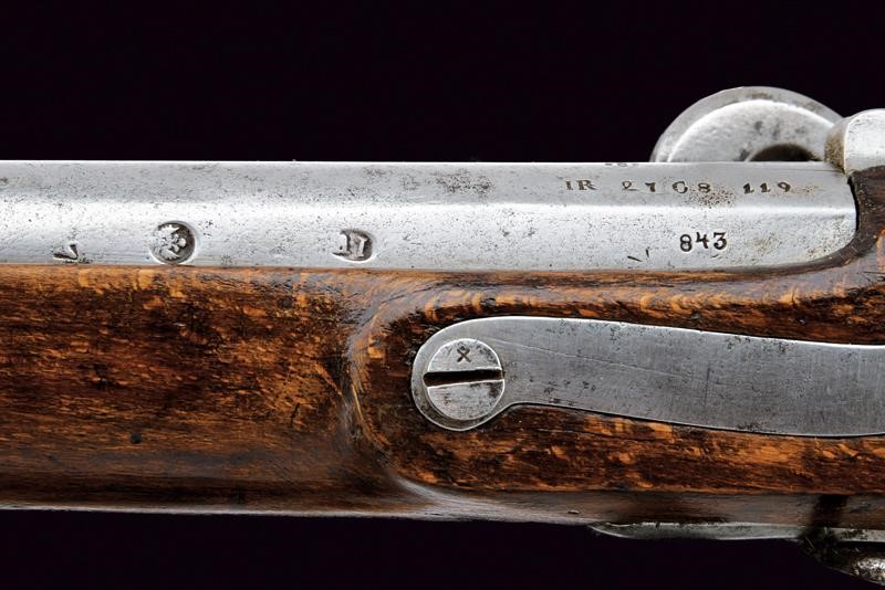 Fucile Augustin Mod. 1842 da fanteria con baionetta, Austria, lunghezza 146 cm