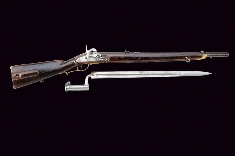Jagerstutzen Mod. 1842, sistema Augustin, con baionetta, cal. 14 mm