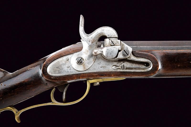 Jagerstutzen Mod. 1842, sistema Augustin, con baionetta, cal. 14 mm