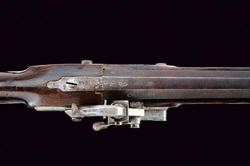 Jagerstutzen Mod. 1842, sistema Augustin, con baionetta, cal. 14 mm