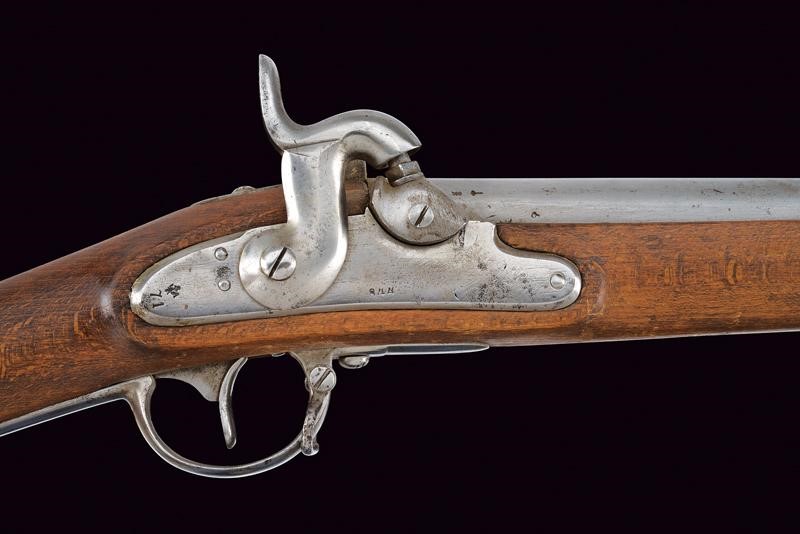 Fucile a luminello convertito da sistema Augustin con baionetta, Austria, lunghezza 146.2 cm.