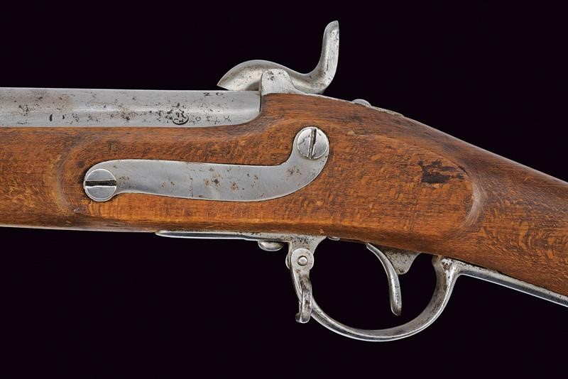 Fucile a luminello convertito da sistema Augustin con baionetta, Austria, lunghezza 146.2 cm.