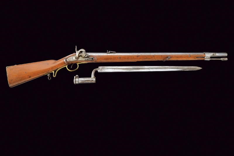 Kammerbuchse Mod. 1849, Austria, con sistema Augustin e baionetta