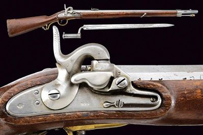 Kammerbuchse Mod. 1849, sistema Augustin con baionetta, Austria
