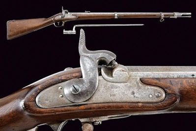 Fucile a luminello Lorenz da fanteria Mod.1854/II, Austria, lunghezza 133 cm