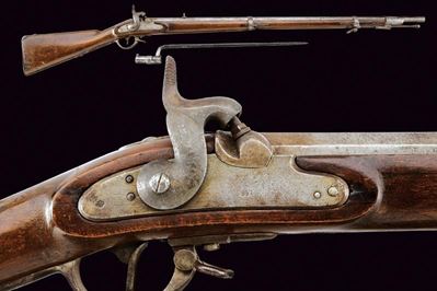 Fucile a luminello Lorenz da fanteria Mod. 1854/I, Austria, con bayonetta