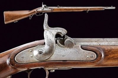 Fucile Jagerstutzen Mod. 1854 Lorenz, Austria, calibro 14 mm, lunghezza 110 cm