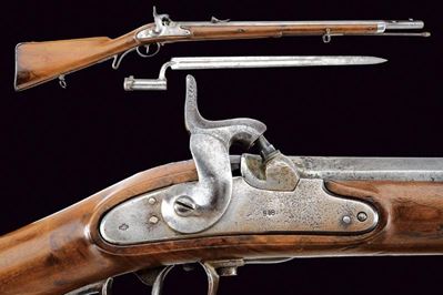 Jagerstutzen Lorenz Mod. 1854 con Baionetta
