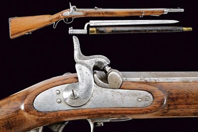Dornstutzen mod. 1854 (Lorenz) con baionetta, and shotgun caliber 13.9 mm