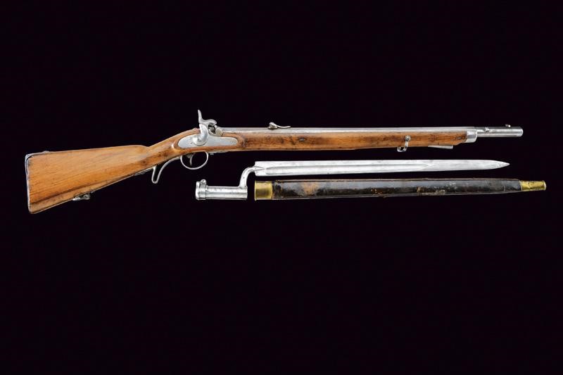 Dornstutzen mod. 1854 (Lorenz) con baionetta, and shotgun caliber 13.9 mm