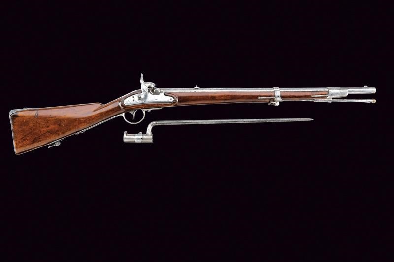 Gewehr Mod. 1854 Lorenz, fucile a retrocarica con baionetta, Austria